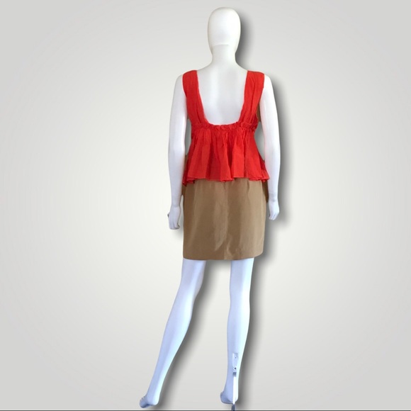 Line & Dot Tangerine Top - Picture 2 of 8